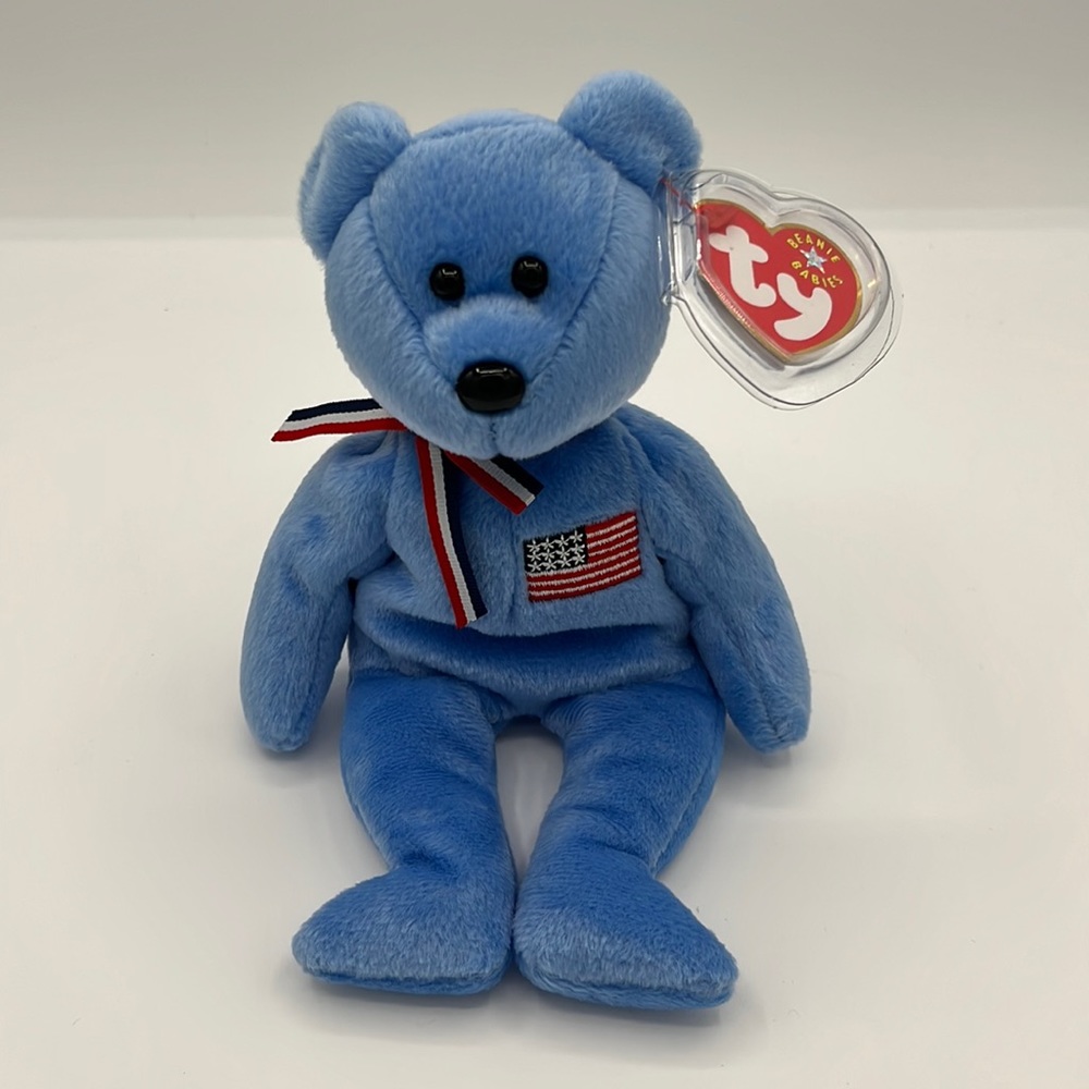 Ty Beanie Baby 2001 "America" bear Tribute to 9/11